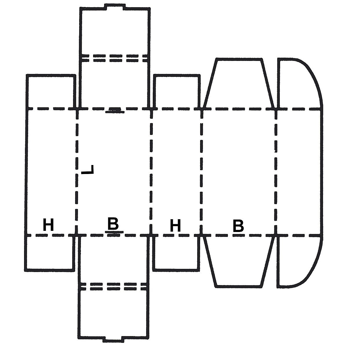 Vysekávaný kartón so zástrčným uzáverom, FEFCO 0427 (Zobrazenie produktu 3)-2