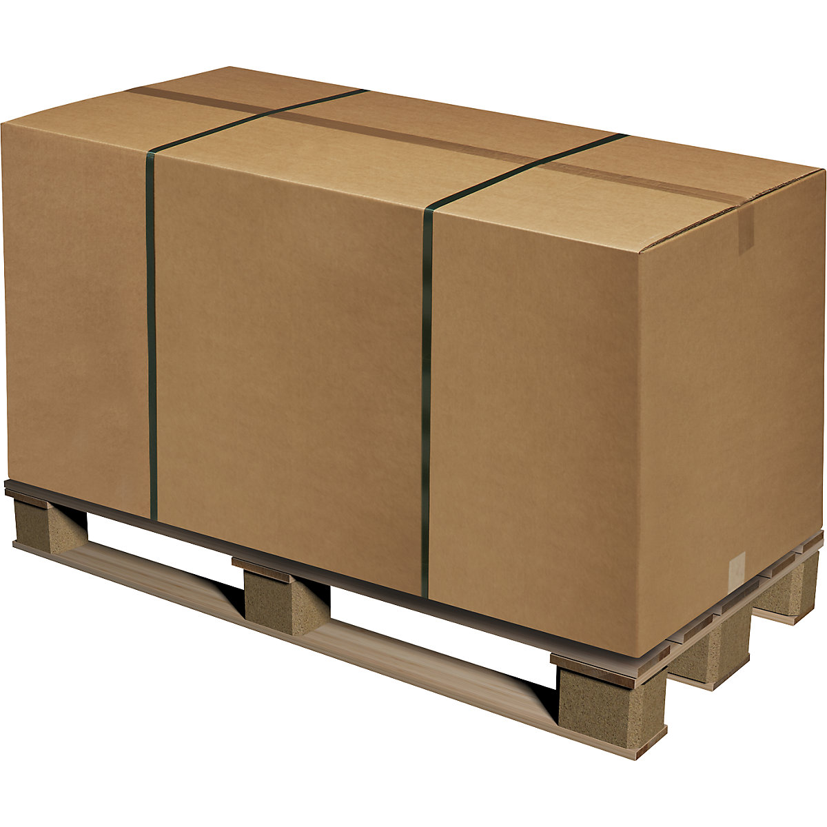 Palletcontainer – ratioform terra, bruin, inwendige afmetingen 570 x 370 x 460 mm, 3-laags, vanaf 2 stuks-0