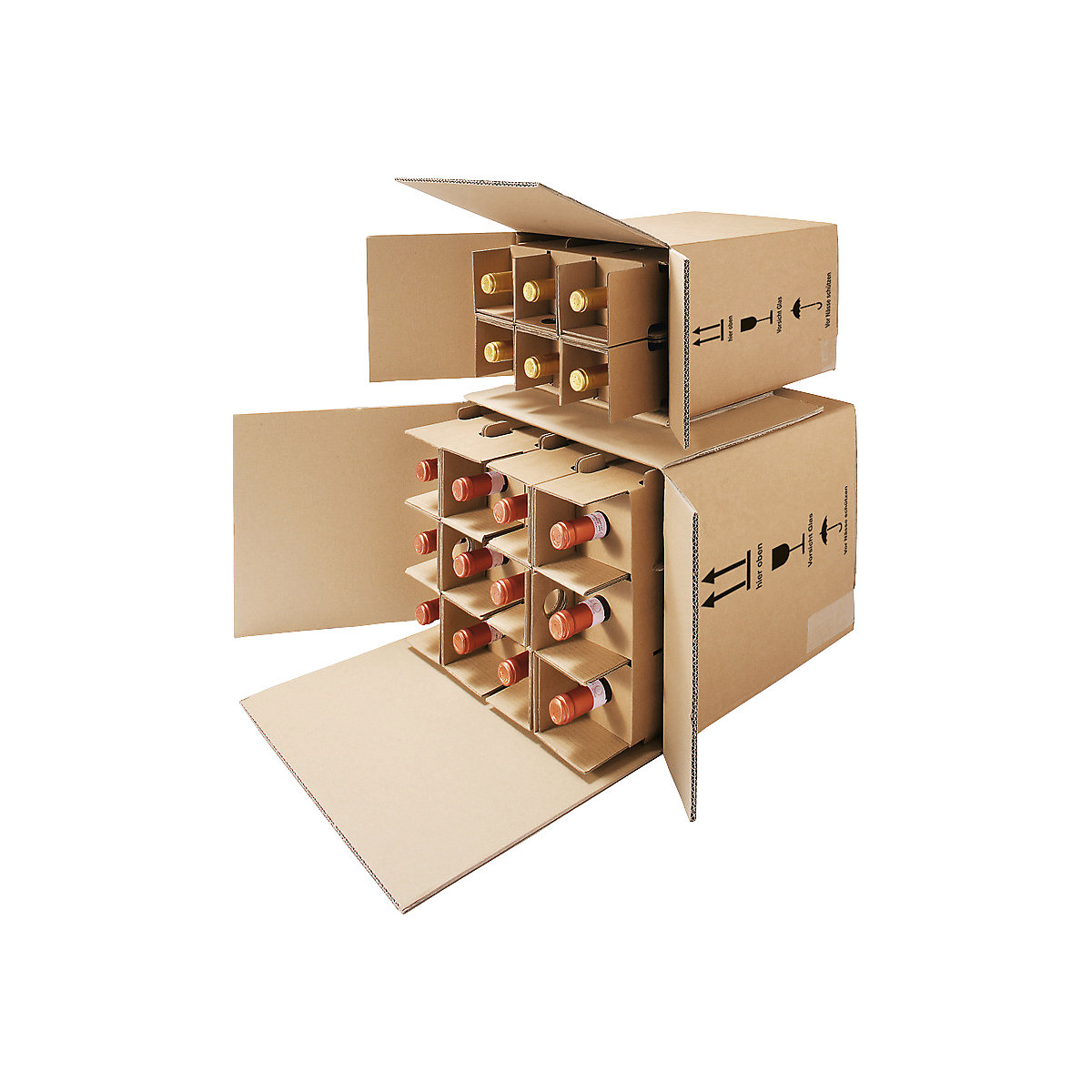 Flaschenkarton Post/DHL/UPS (Produktabbildung 2)-1