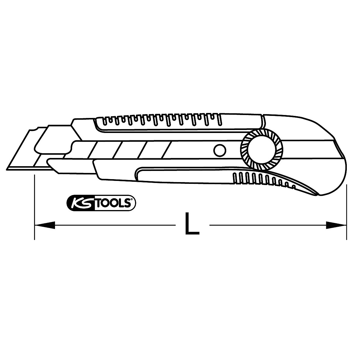 Komfort-Abbrechklingen-Messer KS Tools (Produktabbildung 3)-2