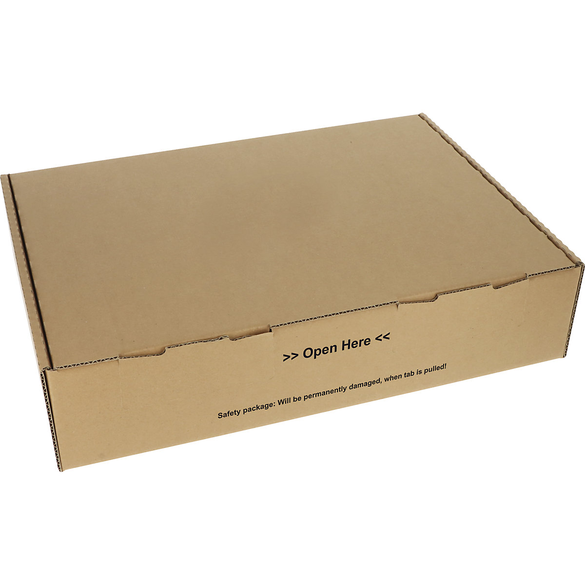 Klappbox mit Siegelverschluss, braun, VE 20 Stk, Innen-LxBxH 430 x 310 x 100 mm-4