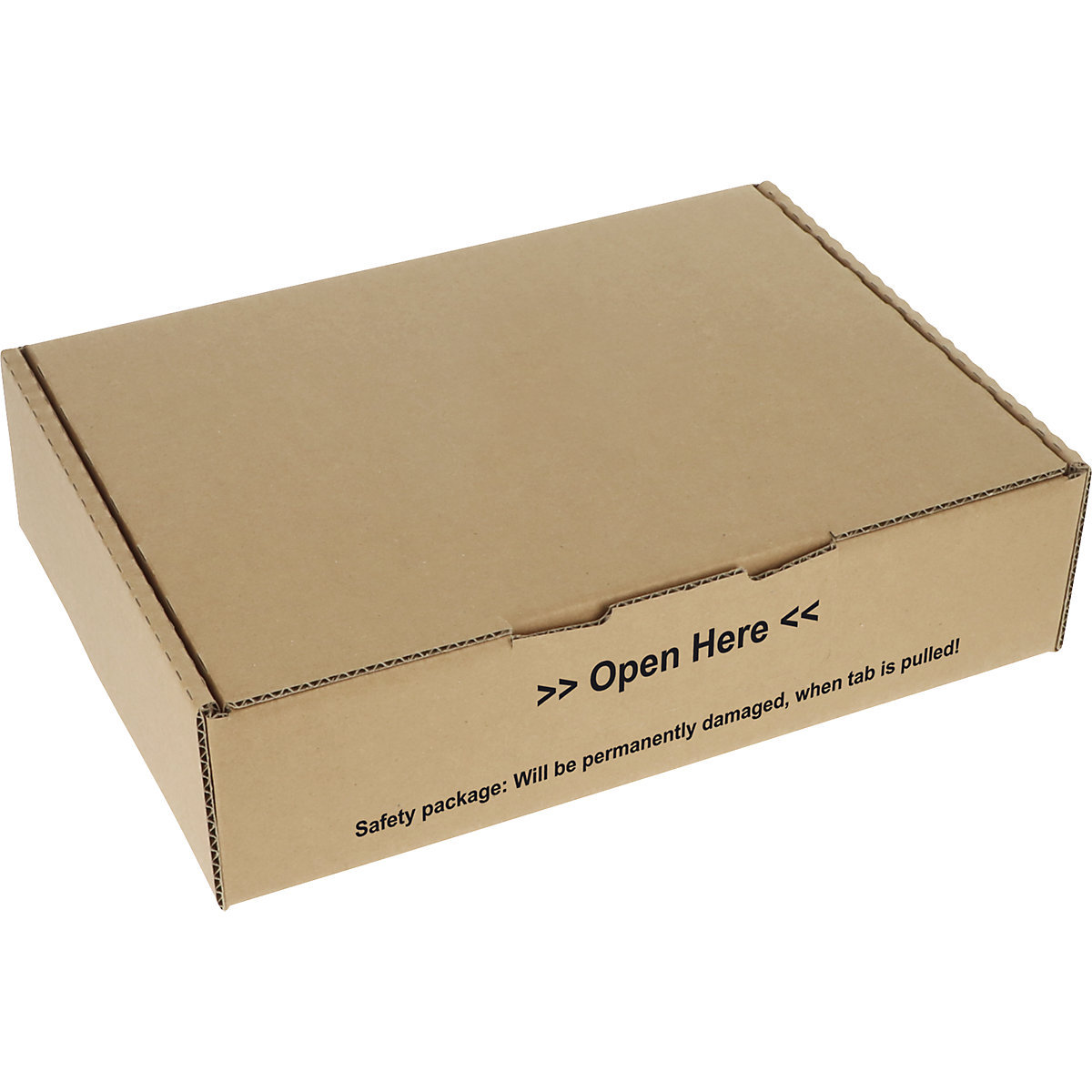 Klappbox mit Siegelverschluss, braun, VE 20 Stk, Innen-LxBxH 300 x 220 x 80 mm-1