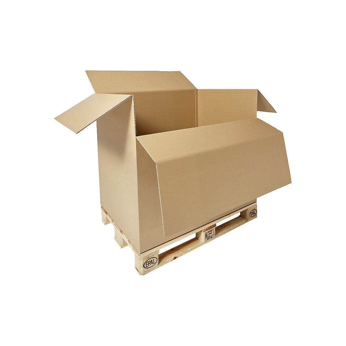 Paletový karton – ratioform economy, hnědá, d x š x v 785 x 580 x 600 mm, od 3 ks-0