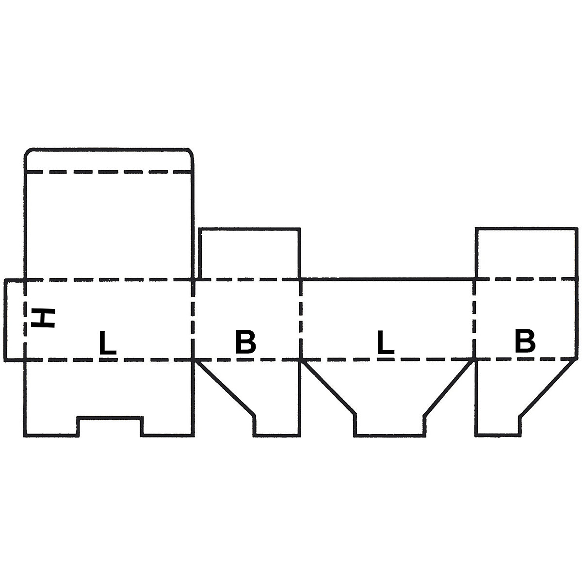 Skládací krabice KOMFORT, FEFCO 0215 (Obrázek výrobku 2)-1