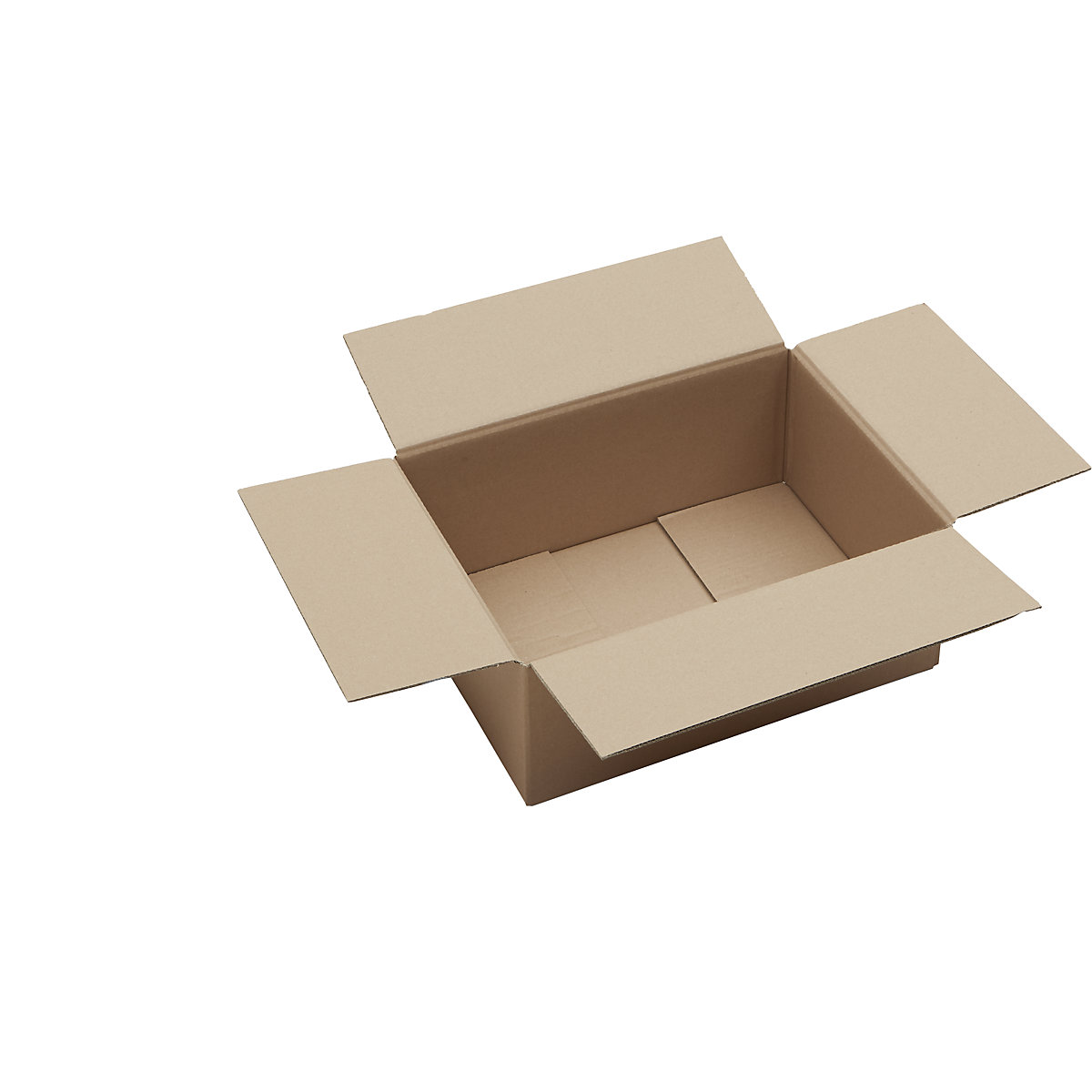 Skládací krabice z vlnité lepenky, FEFCO 0201, dvouvrstvá, bal.j. 50 ks, vnitřní rozměry 375 x 275 x 150 mm-1