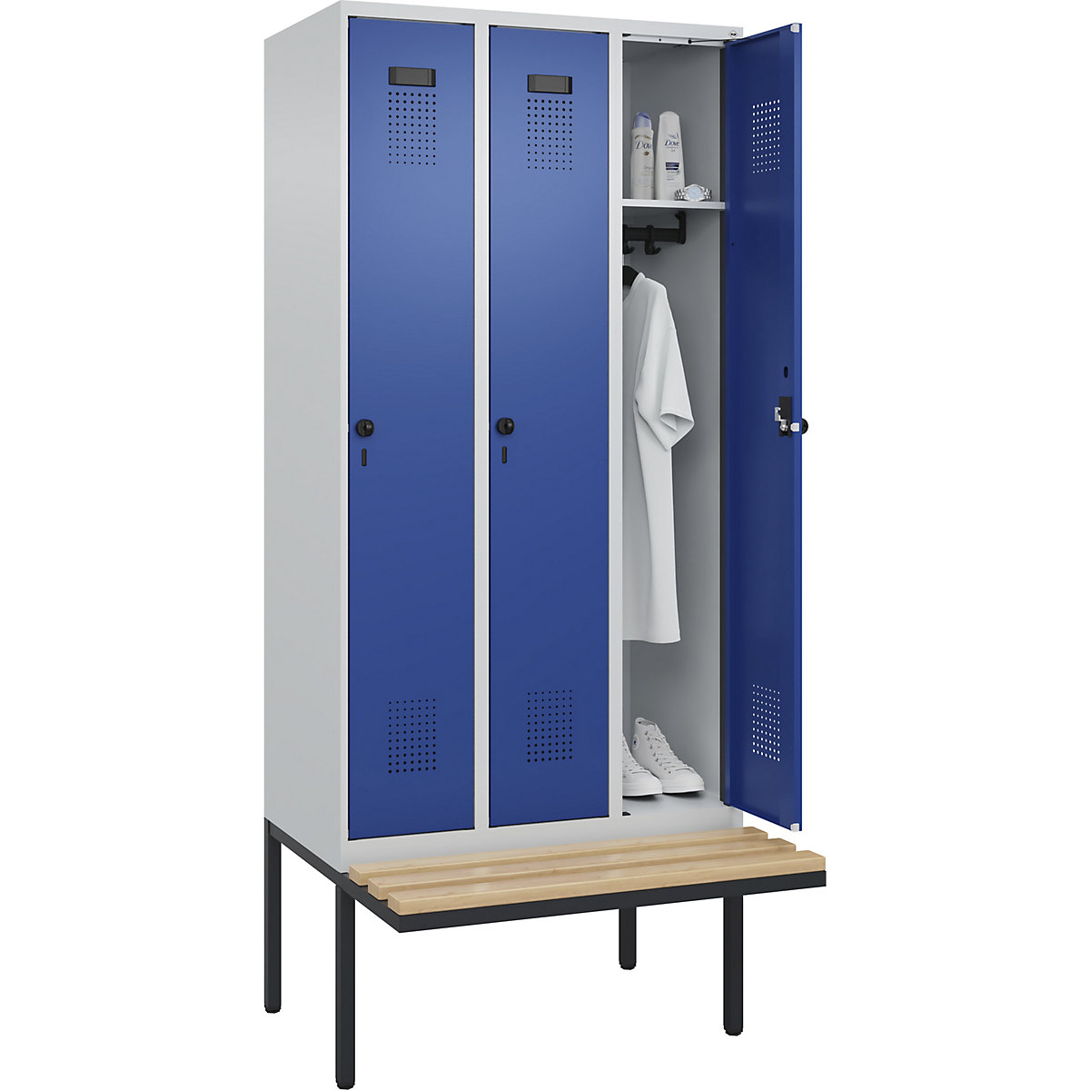 Lockerkast Evolo PLUS met zitbank (Productafbeelding 2)-1