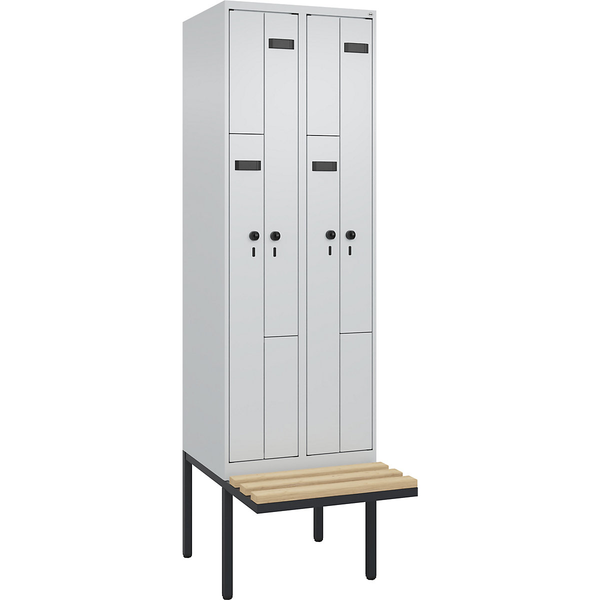 Z-lockerkast Evolo PLUS met zitbank (Productafbeelding 2)-1