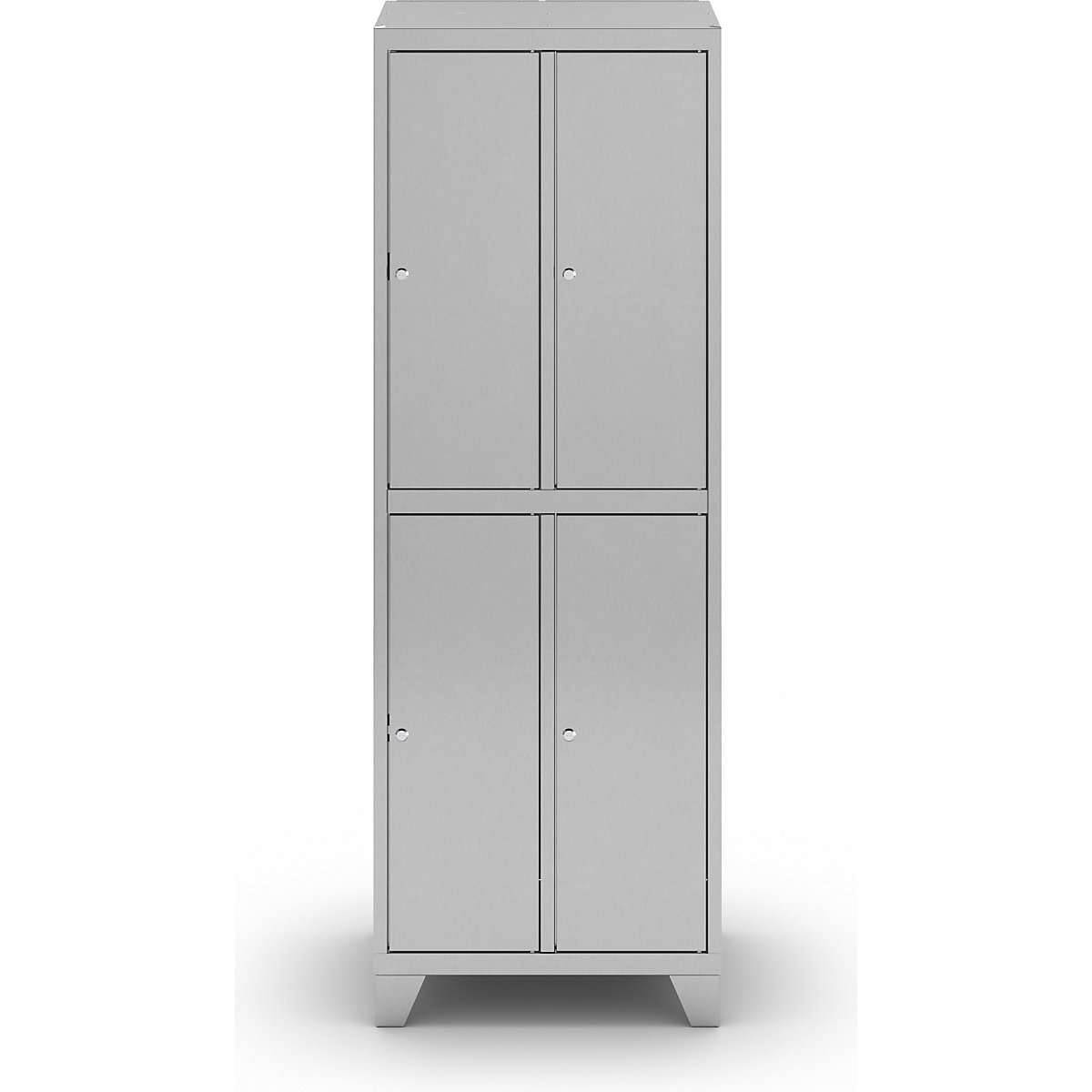 Lockerkast met twee verdiepingen van roestvast staal (Productafbeelding 4)-3