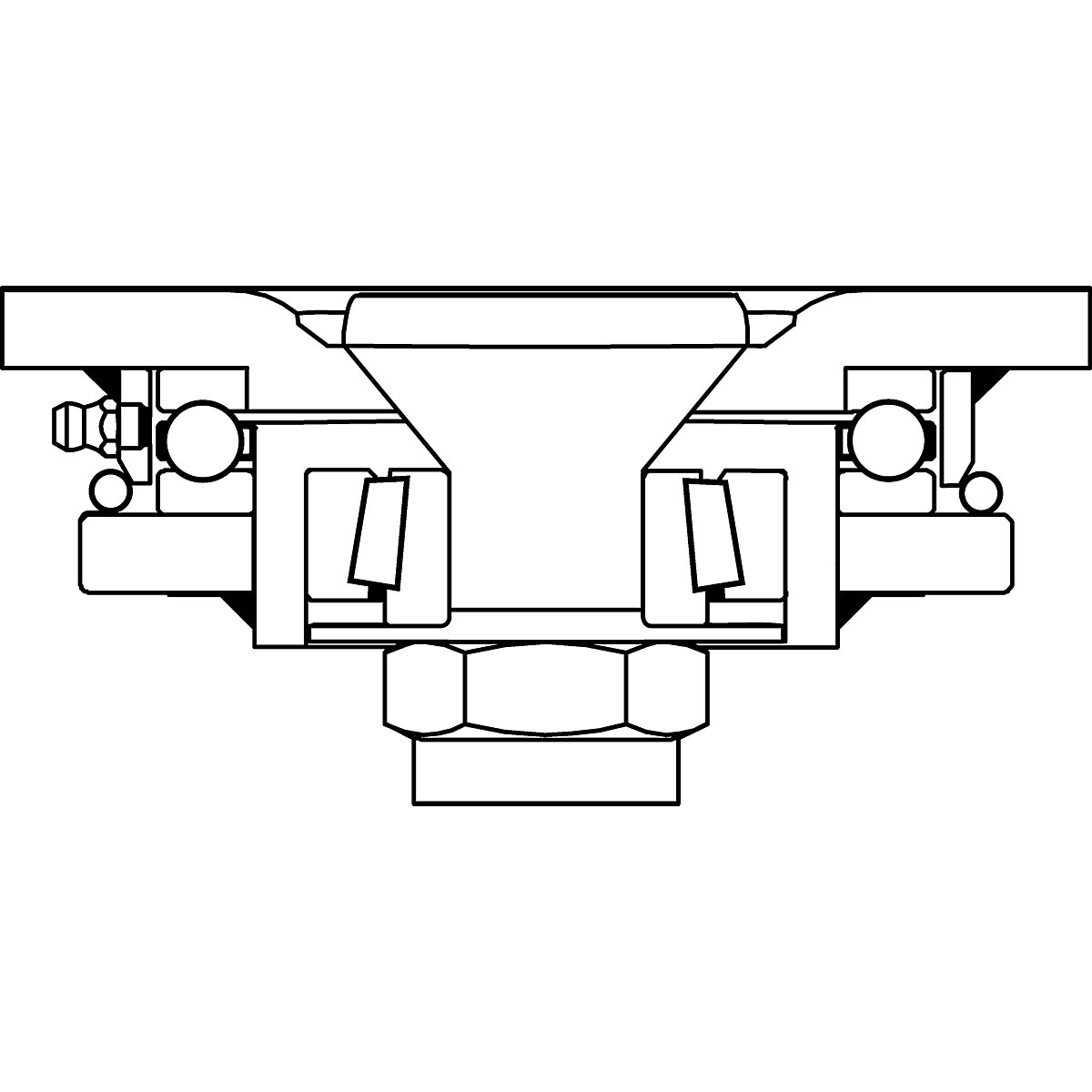 Poliuretansko kolo, mere plošče 138 x 110 mm – Proroll (Slika izdelka 3)-2