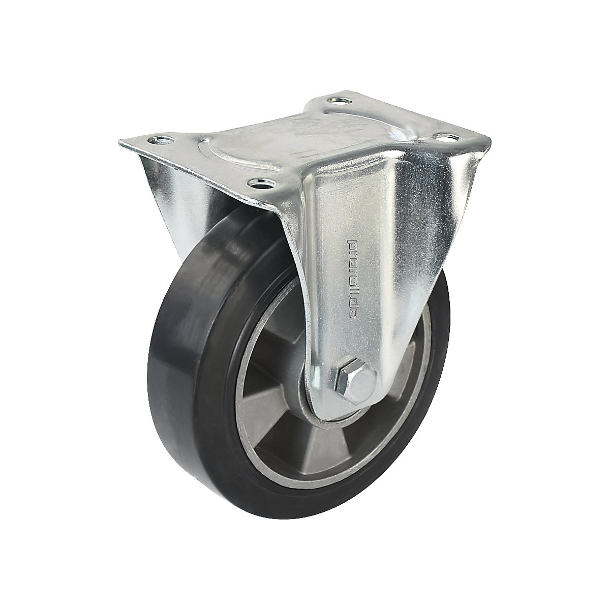 Elastični kotač od pune gume, u crnoj boji – Proroll