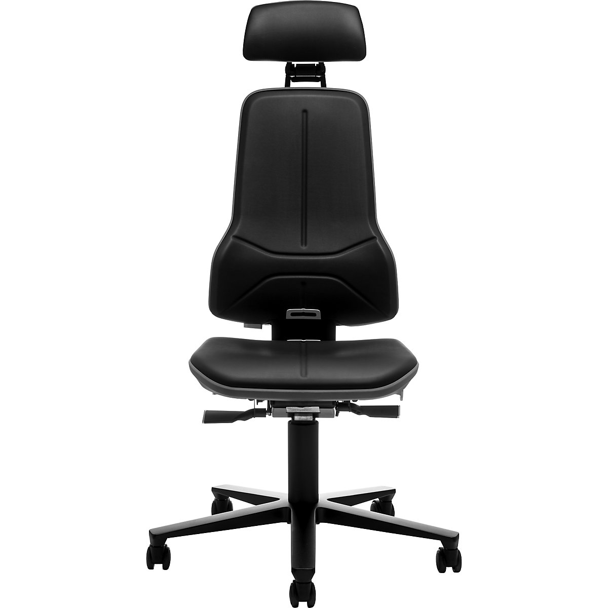 Obrotowe krzesło do pracy NEON, rolki, zagłówek – bimos (Zdjęcie produktu 2)-1