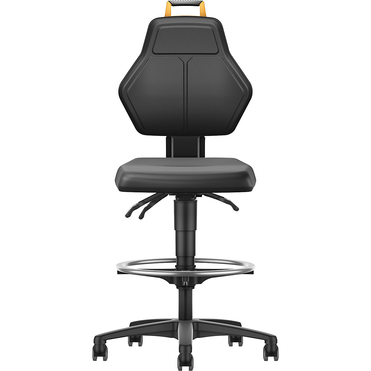 Obrotowe krzesło do pracy, czarne – eurokraft pro (Zdjęcie produktu 2)-1