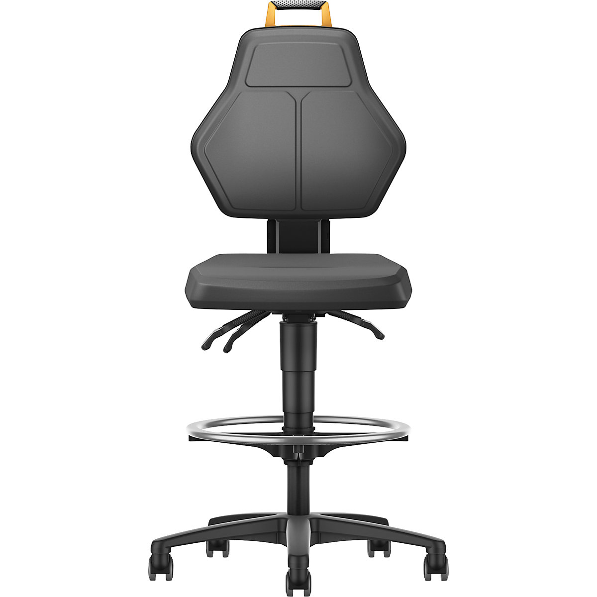 Obrotowe krzesło do pracy, czarne – eurokraft pro (Zdjęcie produktu 2)-1
