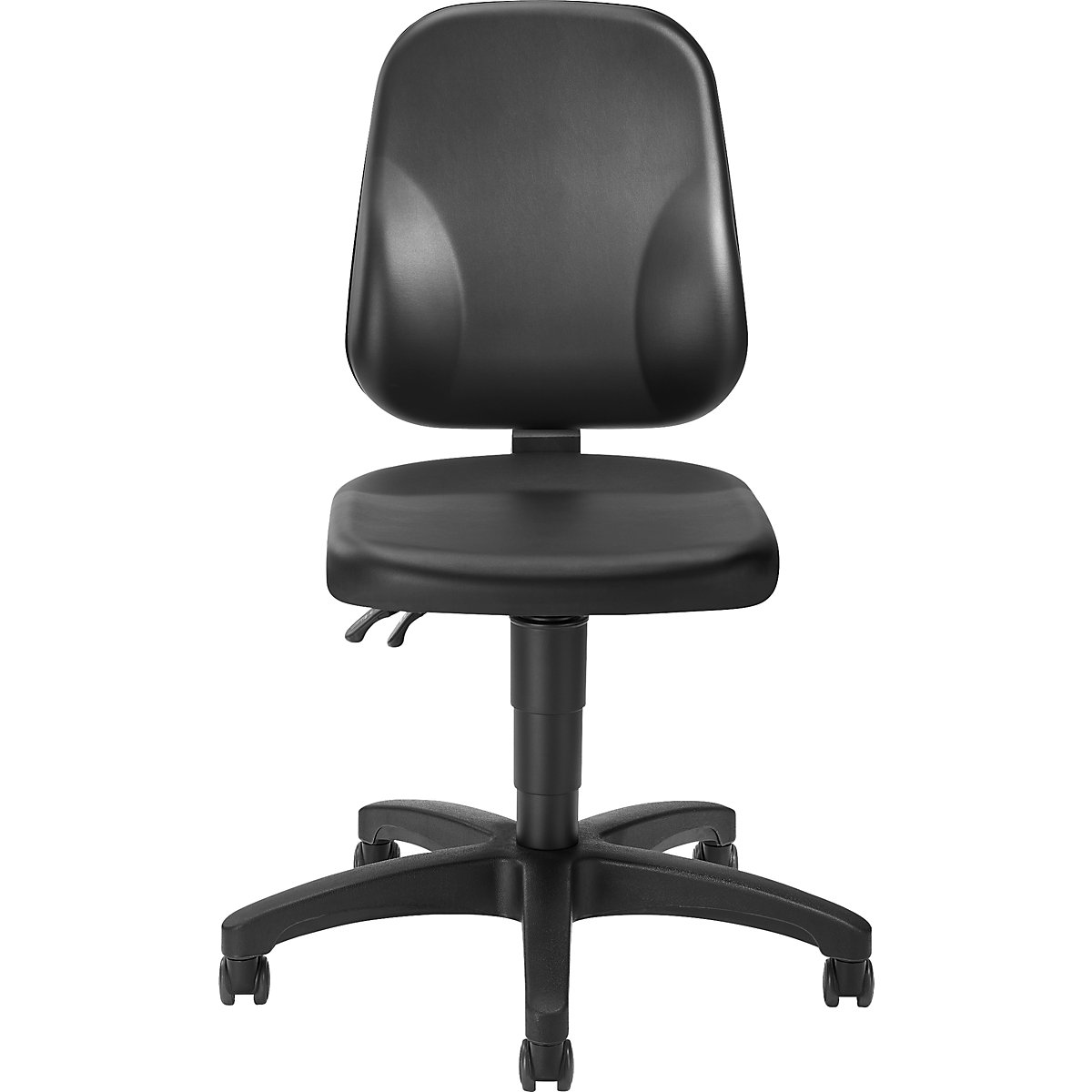 Obrotowe krzesło do pracy, imitacja skóry – eurokraft basic (Zdjęcie produktu 3)-2
