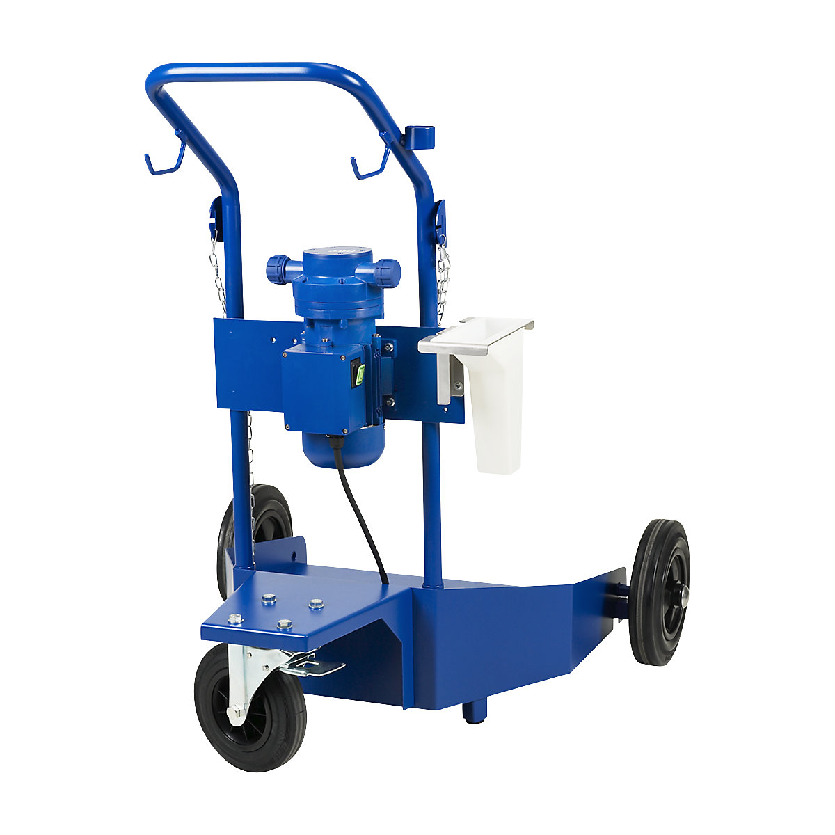 Kolica za bačve za AUS 32 (AdBlue®) / ureu – PRESSOL, membranska pumpa, 230 V, 35 l/min, za spremnik volumena 200/220 l-0