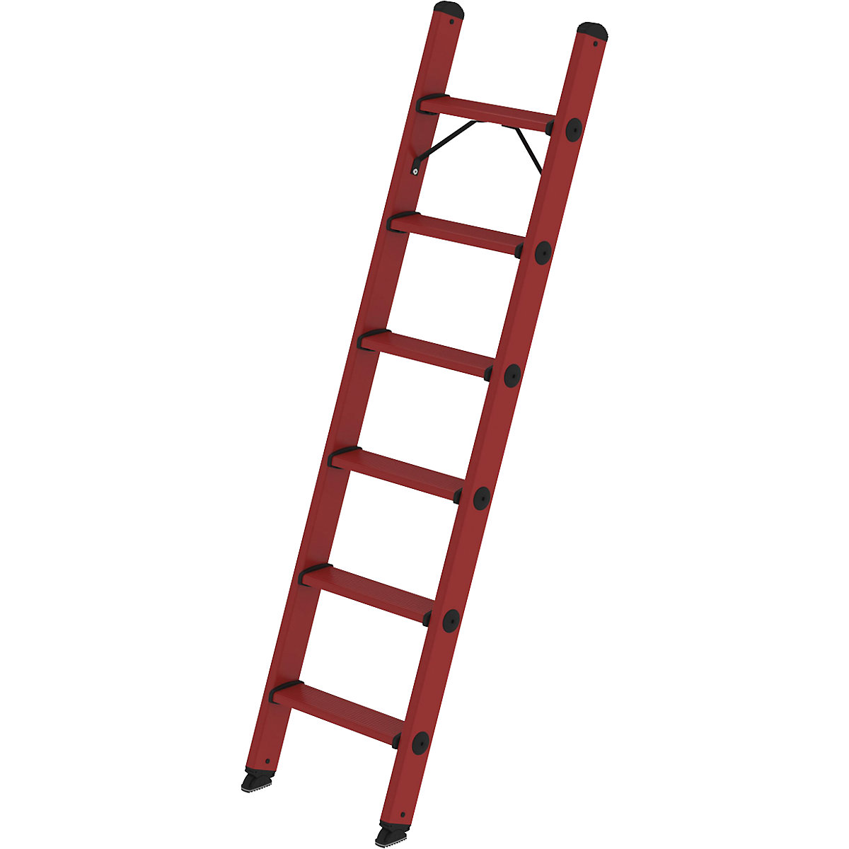 GRP lean-to step ladder – MUNK, width 370 mm, 6 steps-3