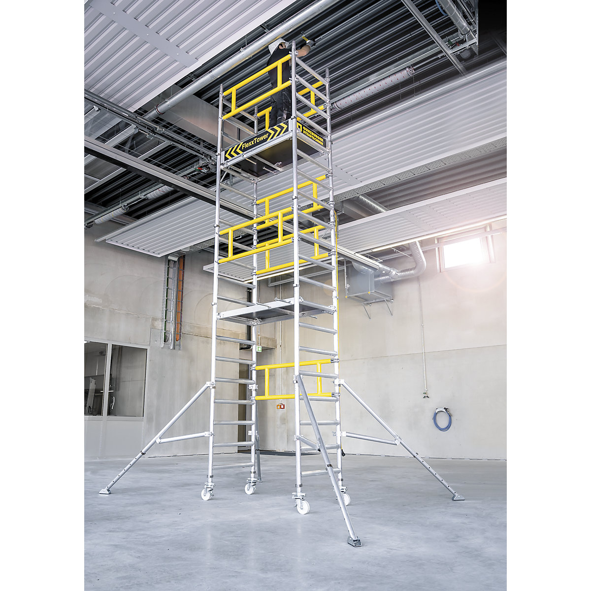 FLEXXTOWER one-person scaffolding – MUNK (Product illustration 2)-1