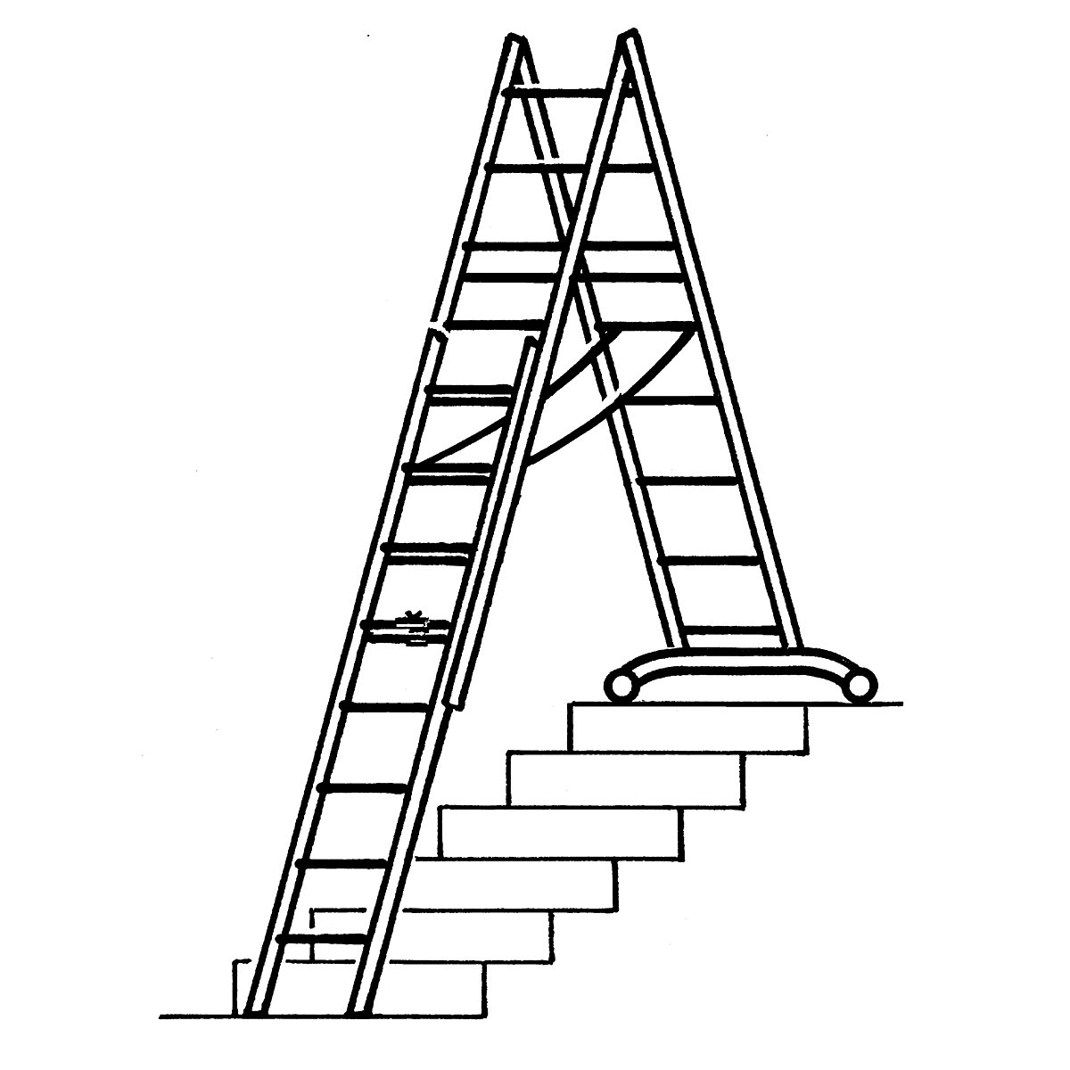 Aluminium multi-purpose ladder – HYMER (Product illustration 6)-5