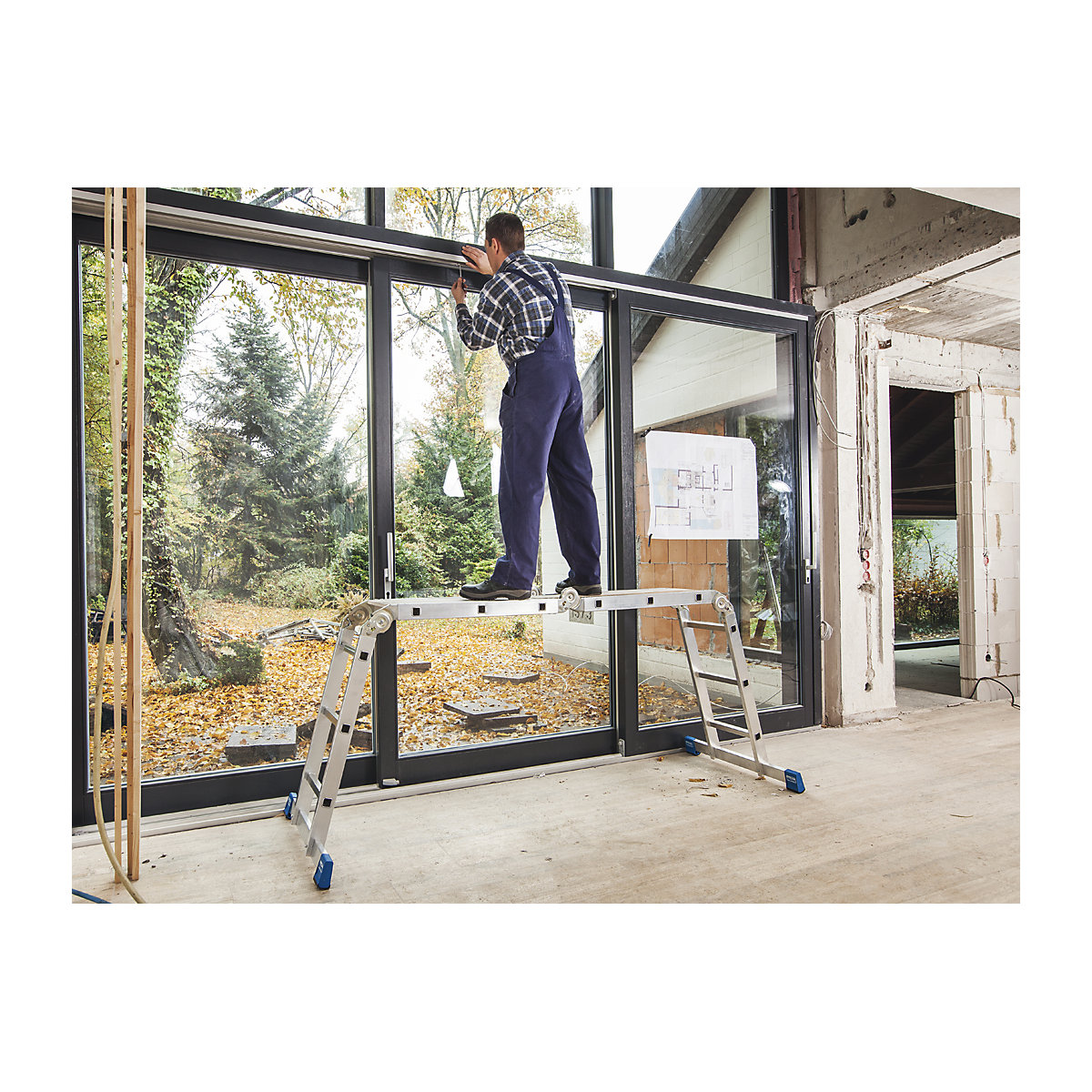 STABILO hinged multipurpose ladder – KRAUSE (Product illustration 8)-7