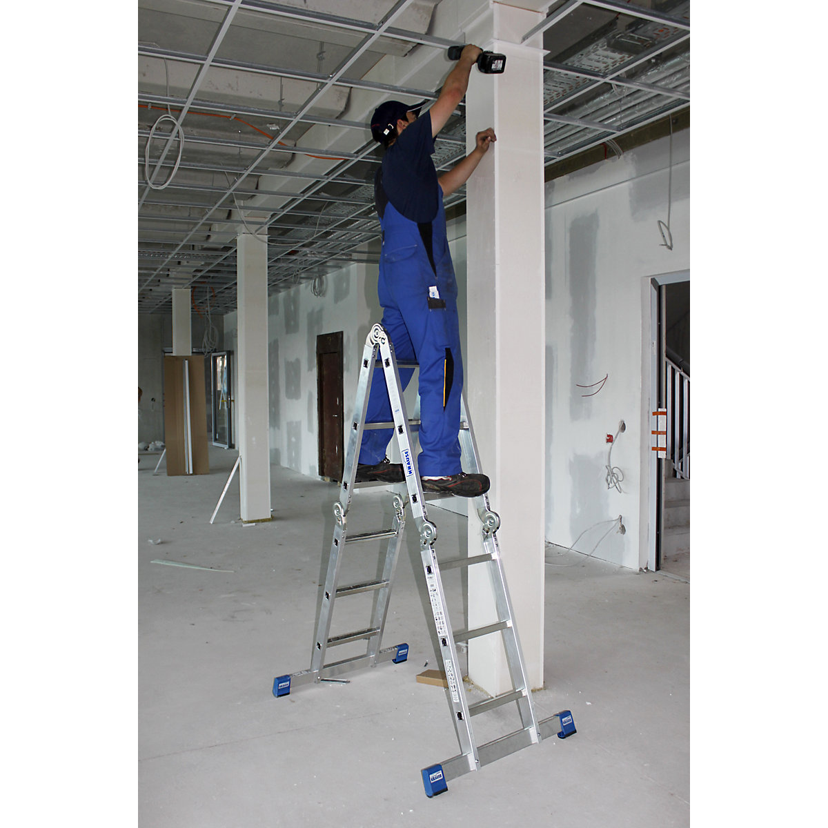 STABILO hinged multipurpose ladder – KRAUSE (Product illustration 19)-18