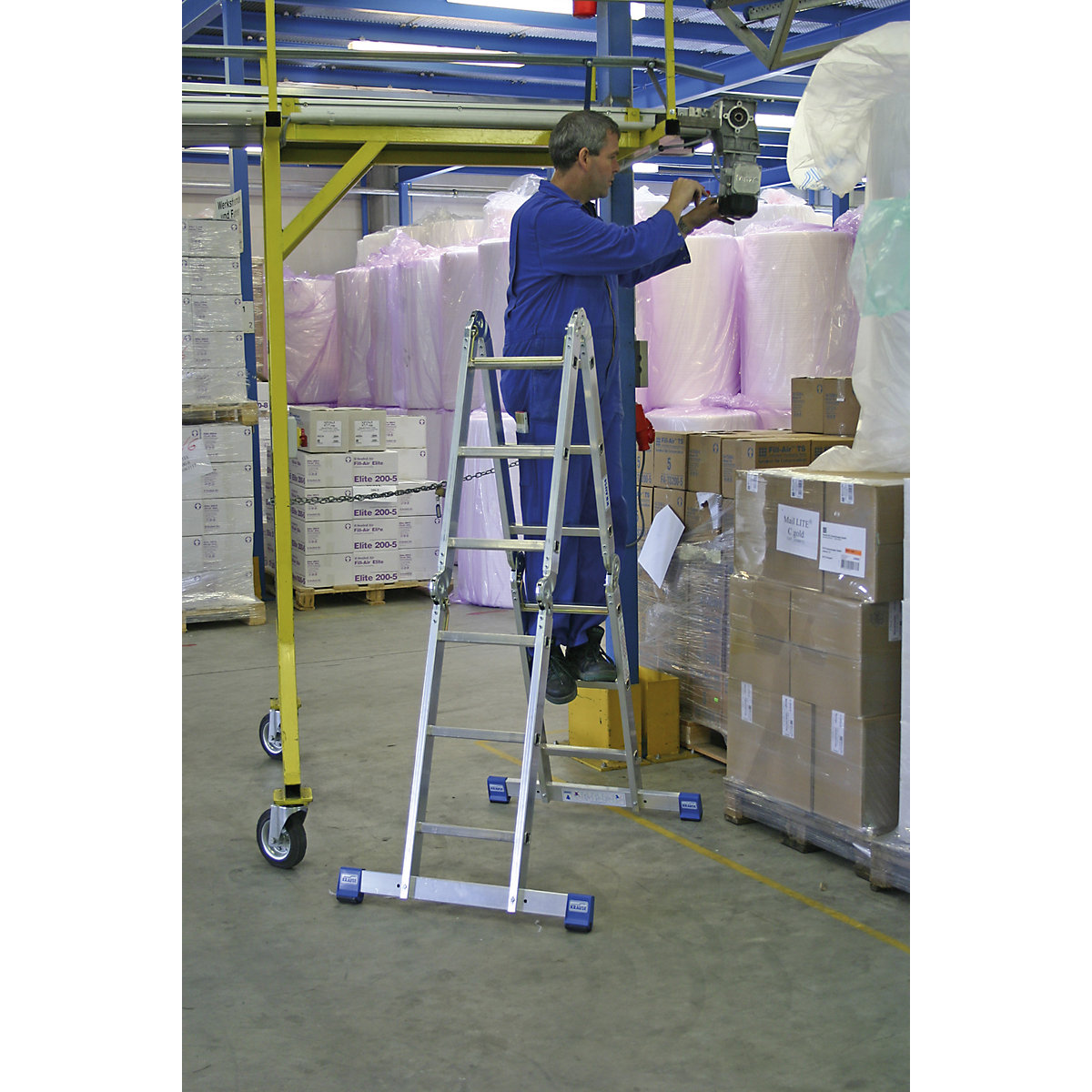 STABILO hinged multipurpose ladder – KRAUSE (Product illustration 18)-17