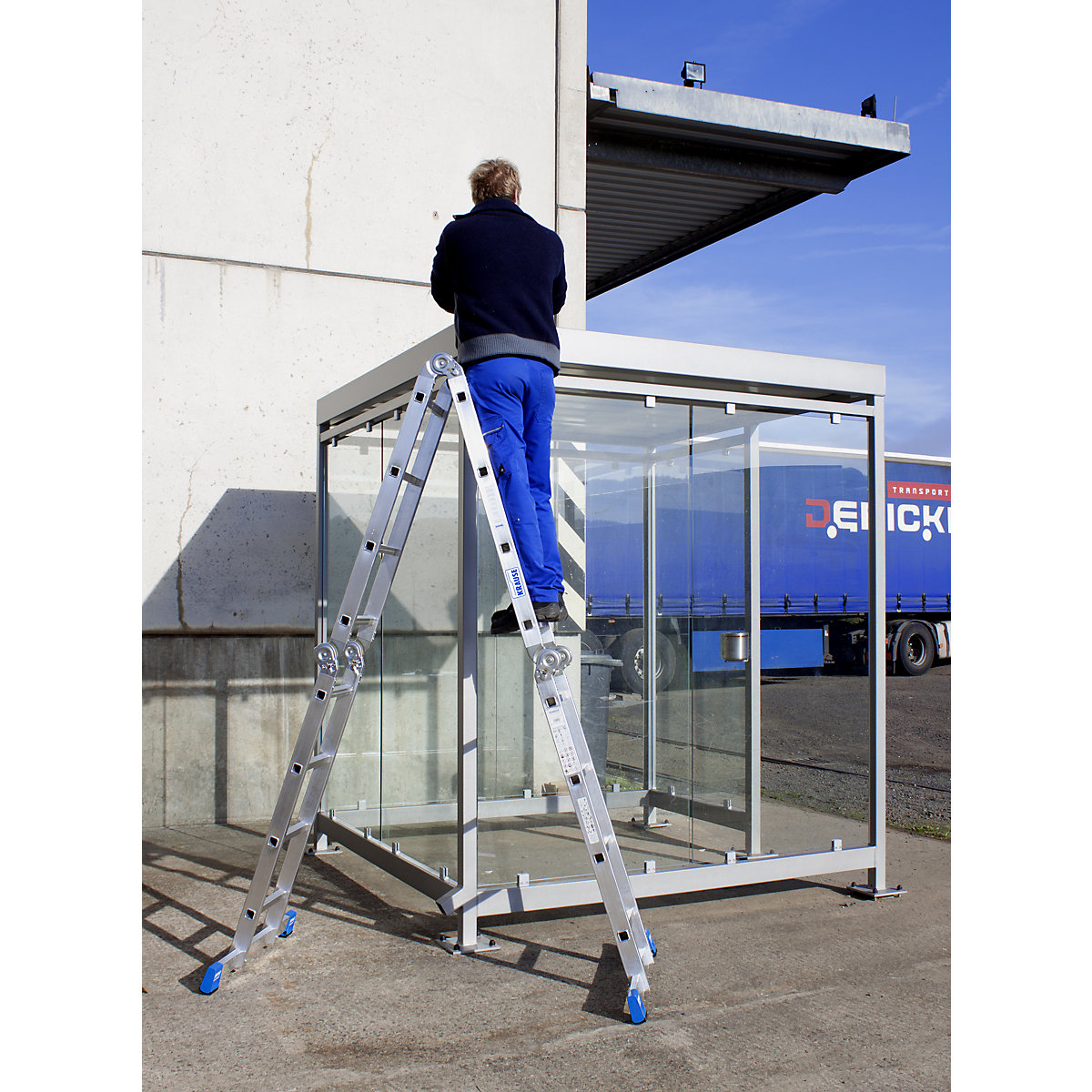 STABILO hinged multipurpose ladder – KRAUSE (Product illustration 9)-8
