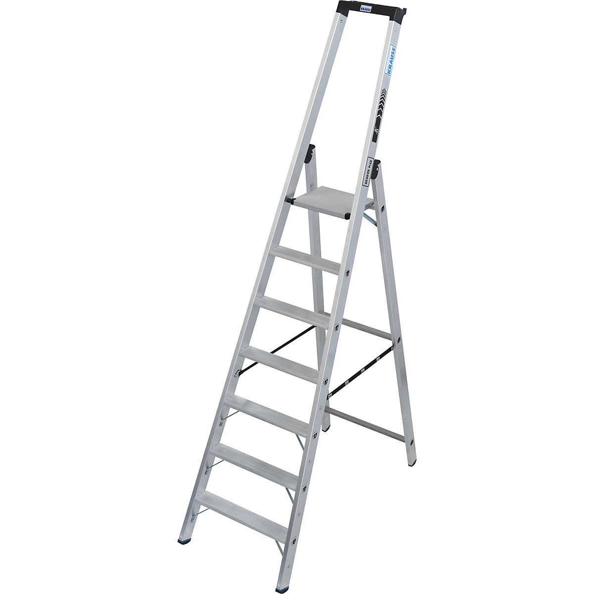 Heavy duty step ladder – KRAUSE, single sided access, up to 225 kg, 7 steps incl. platform-3