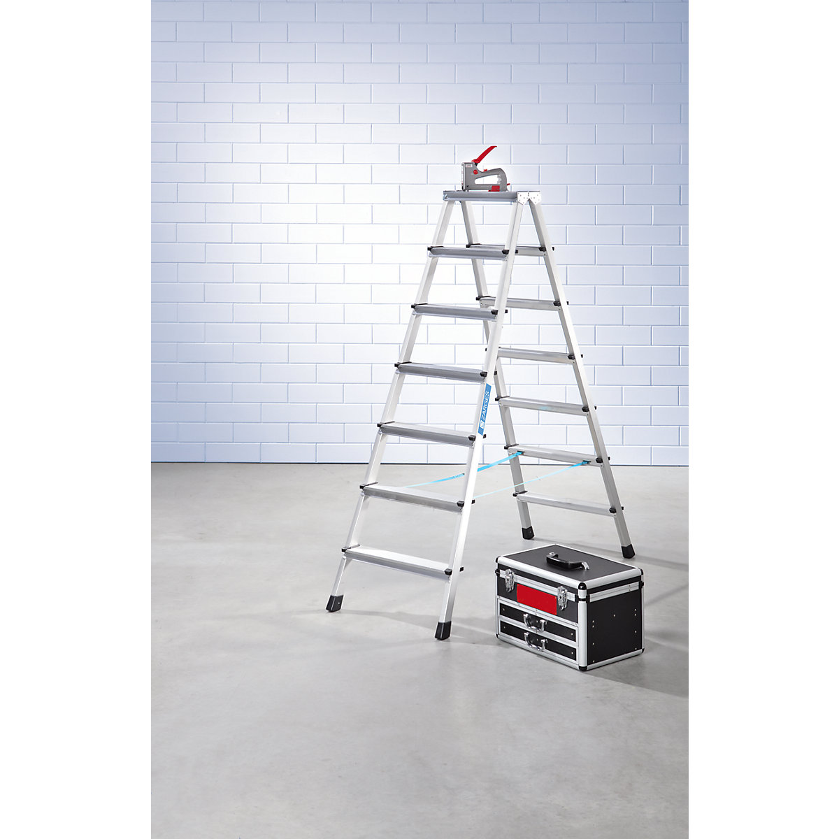 Professional step ladder, anodised – ZARGES (Product illustration 2)-1