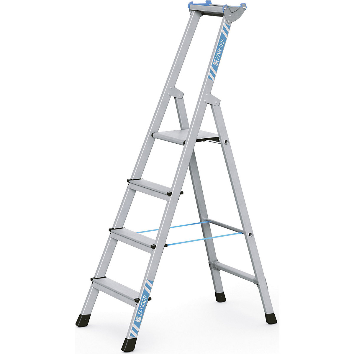 Professional step ladder, single sided access – ZARGES