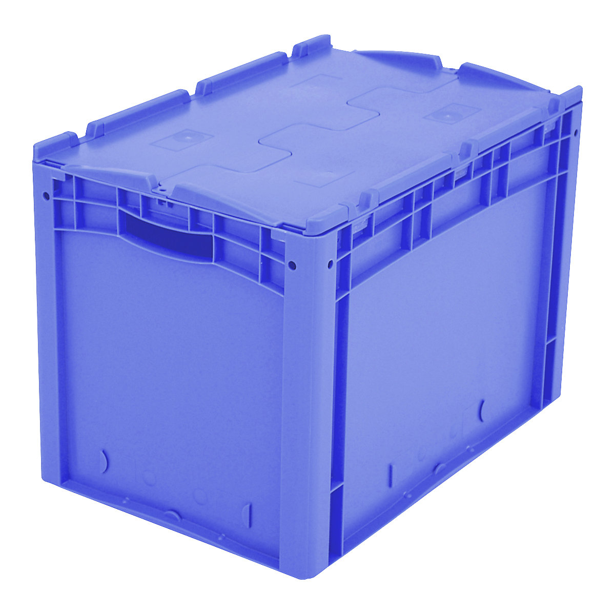 Eurostapelbehälter XL BITO, mit anscharniertem, 2-teiligem Klappdeckel, LxBxH 600 x 400 x 438 mm-1