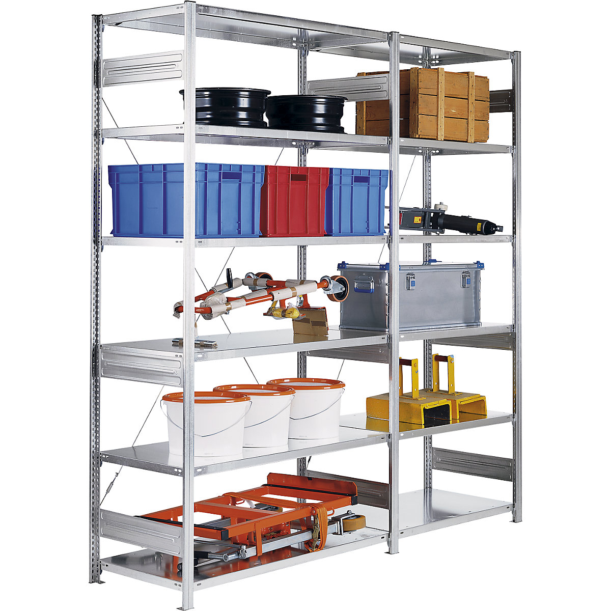 Schwerlast-Steckregal eurokraft pro (Produktabbildung 2)-1