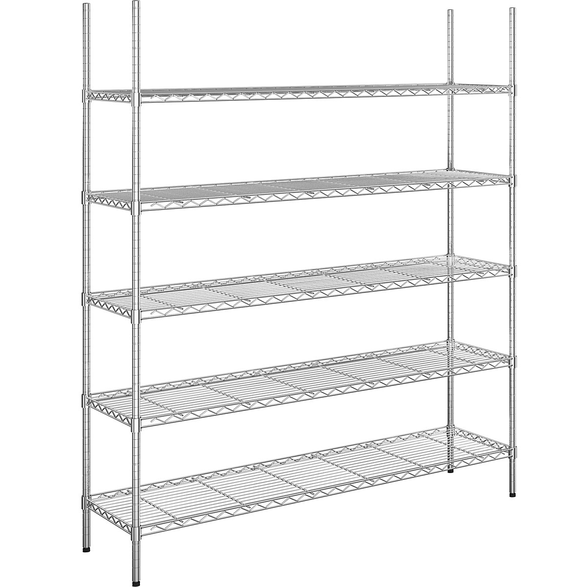 Stahldraht-Gitterregal, verchromt