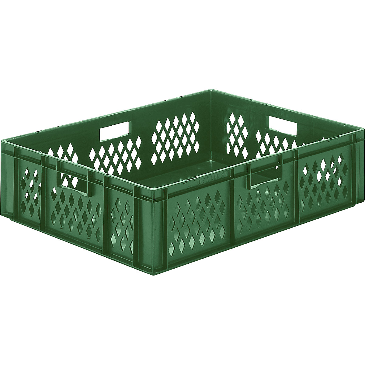 Euro-Format-Stapelbehälter, Wände durchbrochen, Boden geschlossen, LxBxH 800 x 600 x 210 mm, grün, VE 2 Stk-0