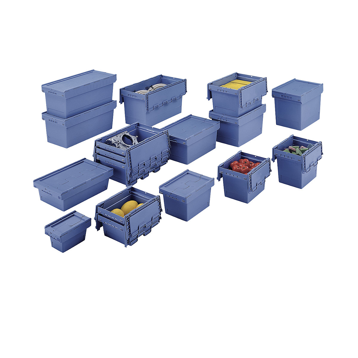 Mehrweg-Stapelbehälter mit Klappdeckel BITO (Produktabbildung 2)-1