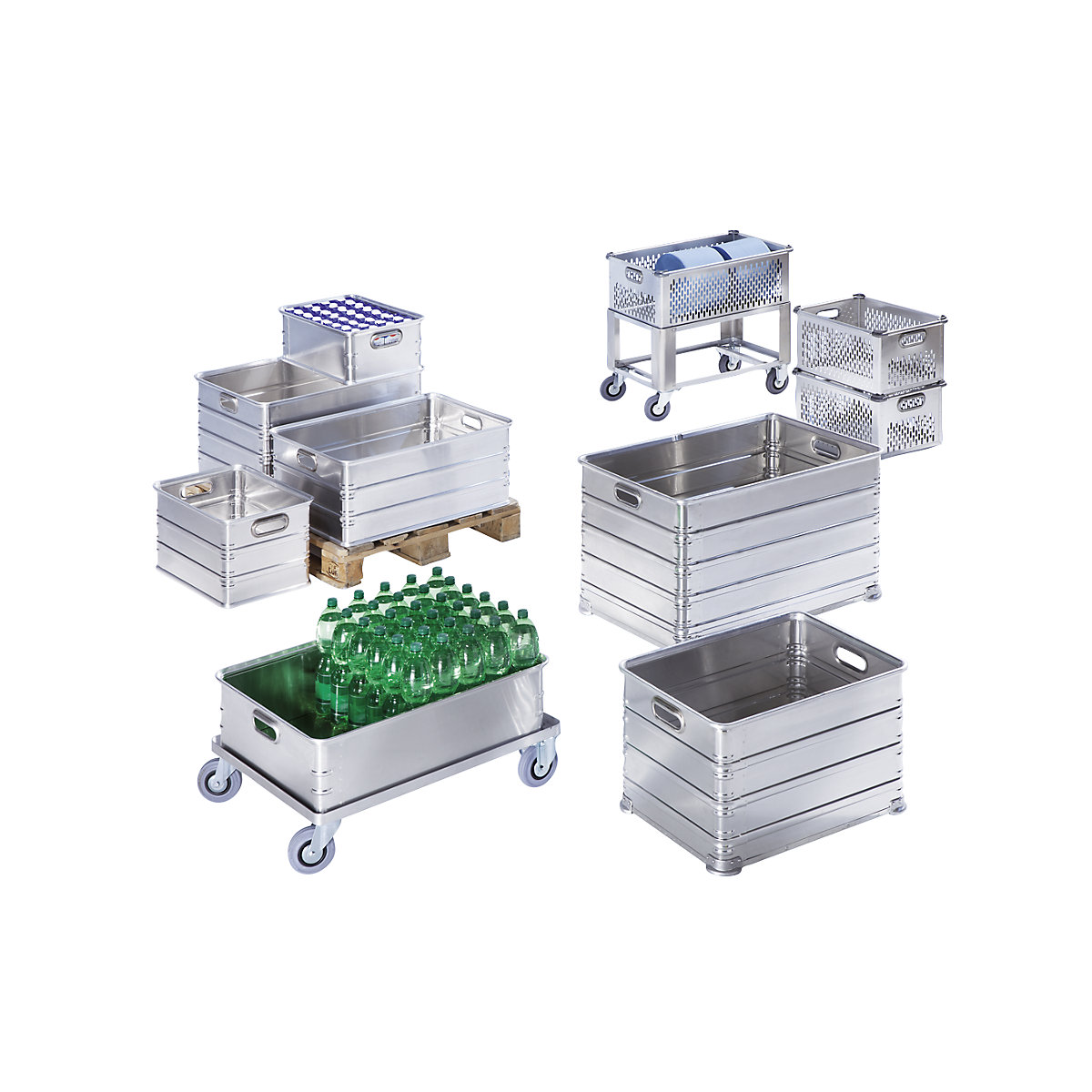 Transport- und Stapelkasten aus Aluminium ZARGES (Produktabbildung 3)-2