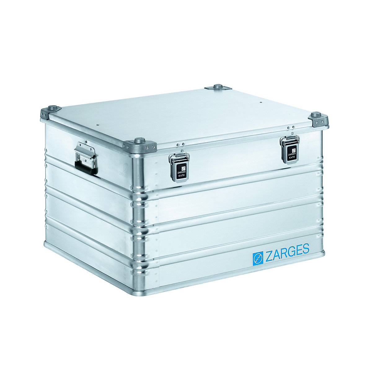 ZARGES Alu-Transportkiste, Inhalt 190 l, Innen-LxBxH 690 x 640 x 430 mm, in robuster Ausführung