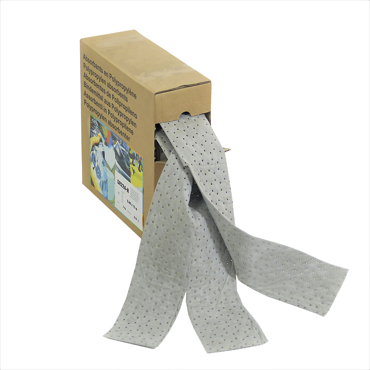 Fleece roll, WxL 400 mm x 15 m, heavy, grey-0