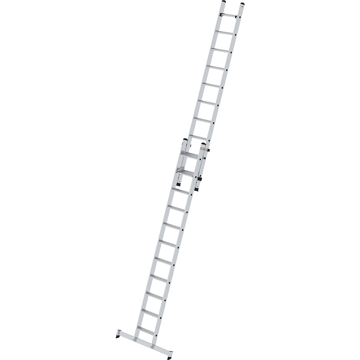 Stufen-Schiebeleiter, 2-teilig MUNK, mit nivello®-Traverse, 21 Stufen-0