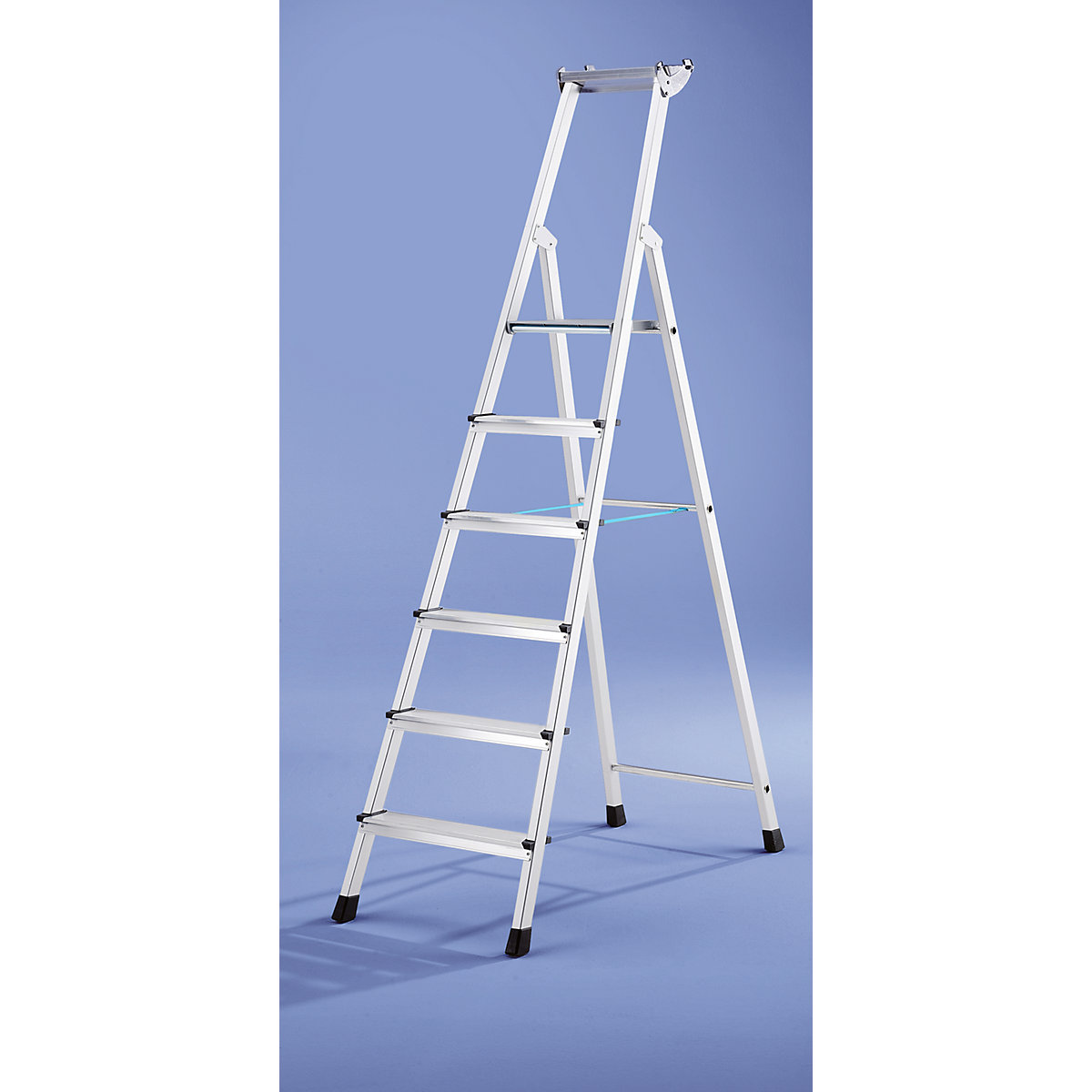 Profesionalna lestev s stopnicami, vzpenjanje z ene strani – ZARGES (Slika izdelka 3)-2