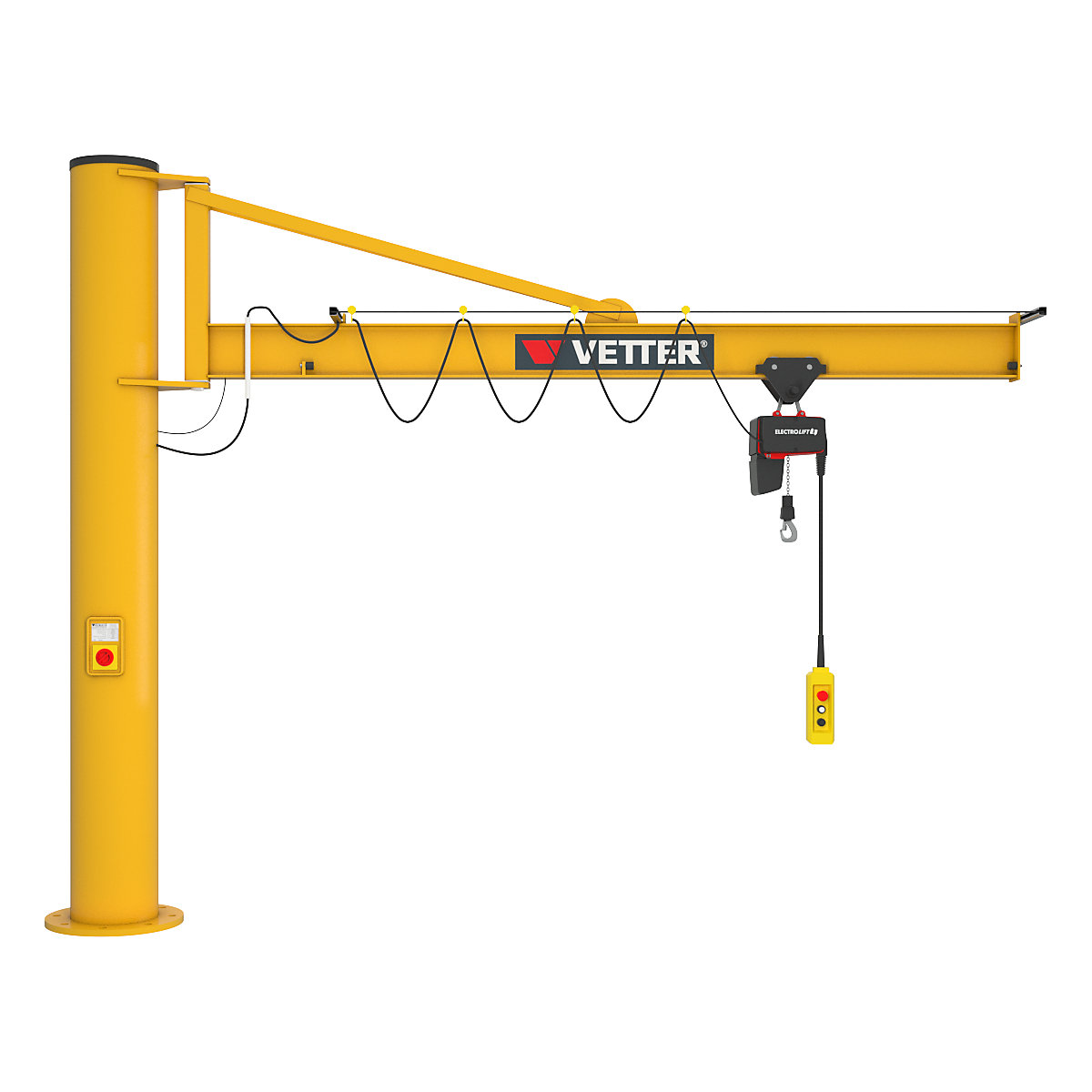PRAKTIKUS PS post mounted jib crane – Vetter