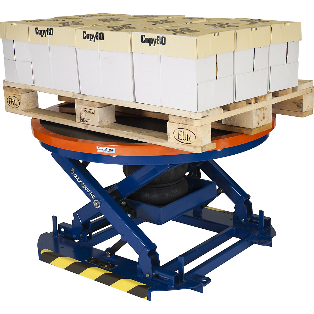 Automatic pallet leveller with turntable – Edmolift (Product illustration 3)-2