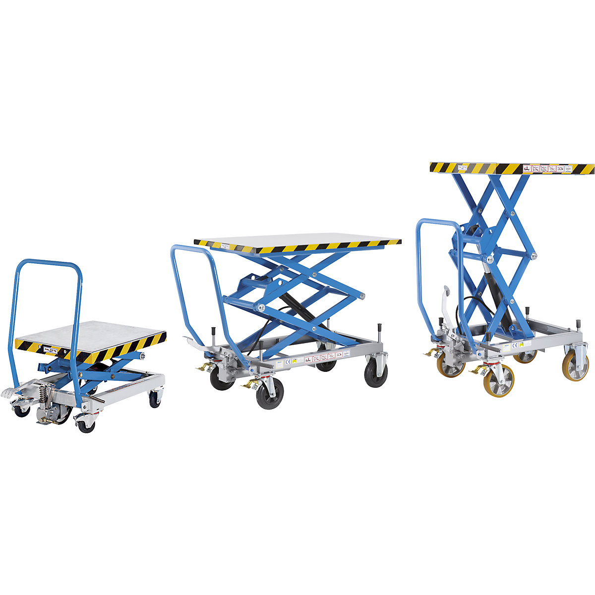 Double scissor lifting platform truck – eurokraft pro (Product illustration 3)-2