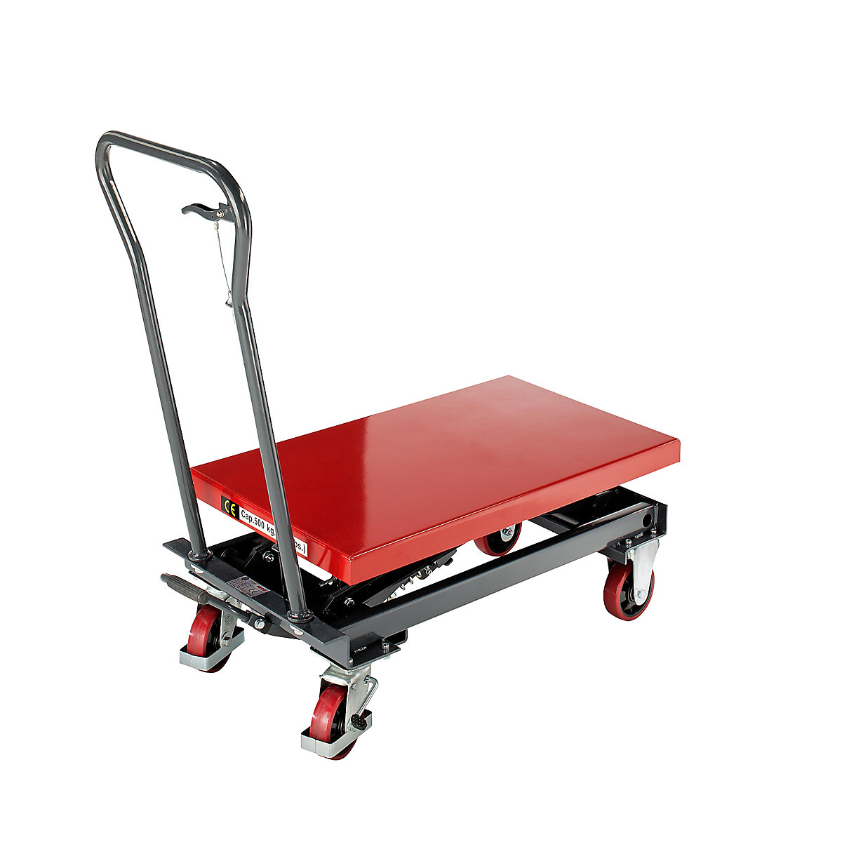 Lifting platform trolley – eurokraft basic (Product illustration 4)-3