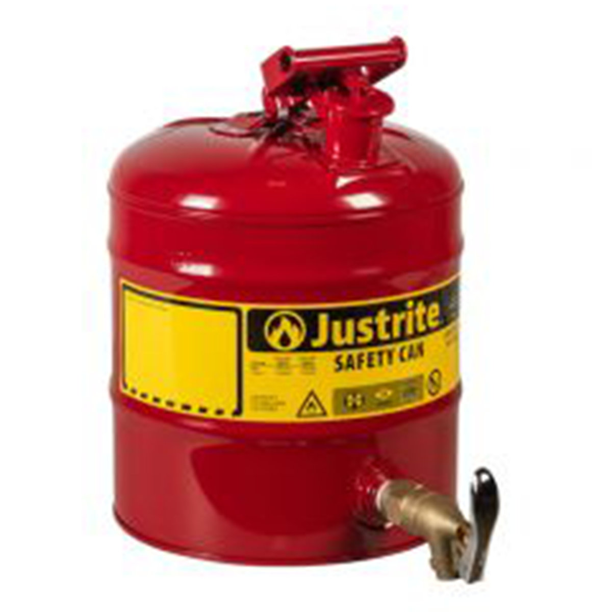 Justrite Safety Dispensing Cans, Justrite Safety Dispensing Cans, Justrite Safety Dispensing Cans | 19L Capacity | 298h x 430l x 430w mm | Red-0