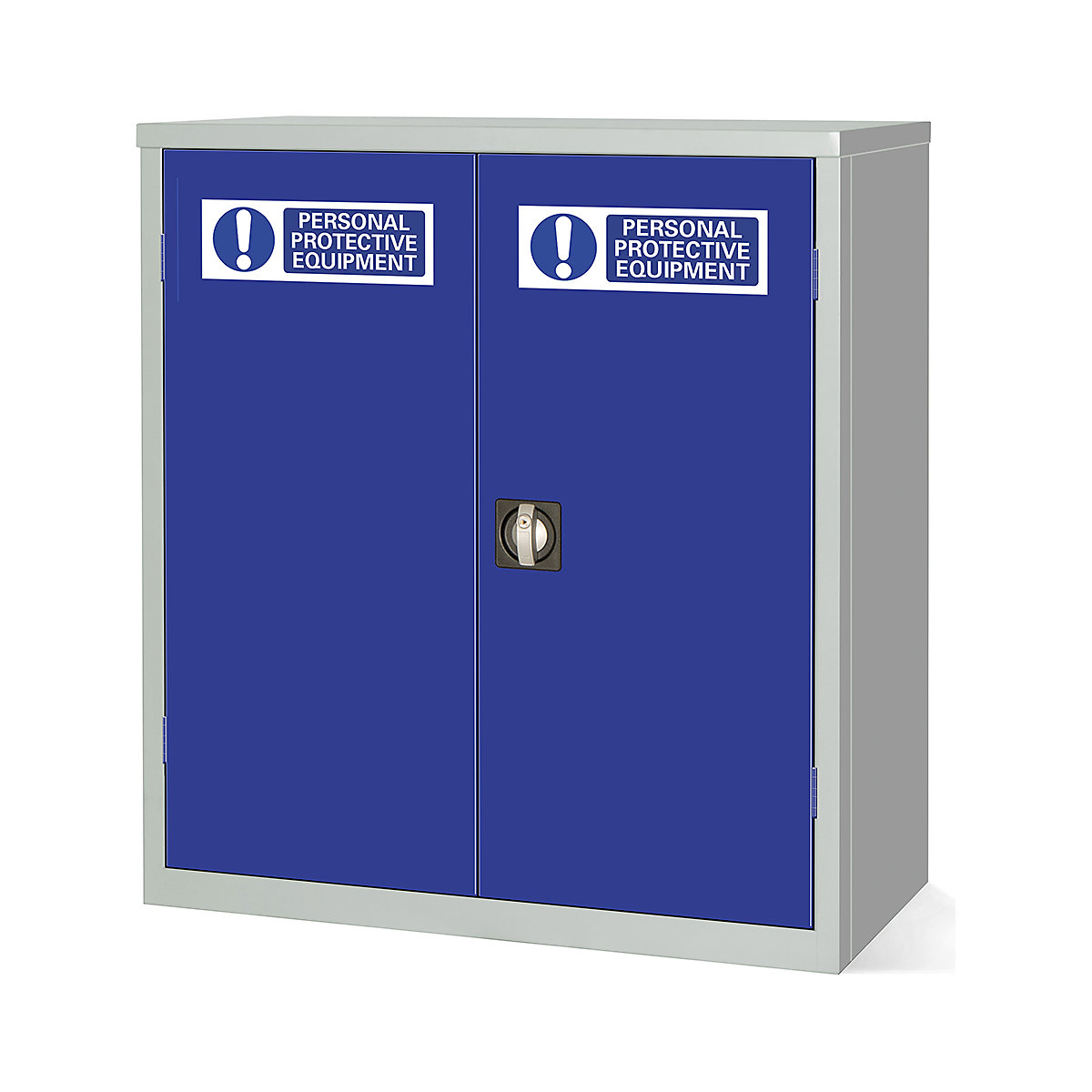 Elite PPE Clothing & Equipment Cabinets, Elite PPE Clothing & Equipment Cabinets, Elite PPE Cabinet | 1000h x 915w x 457d mm | Cam Lock | Dark Blue Doors | 1 Adjustable Shelf-0