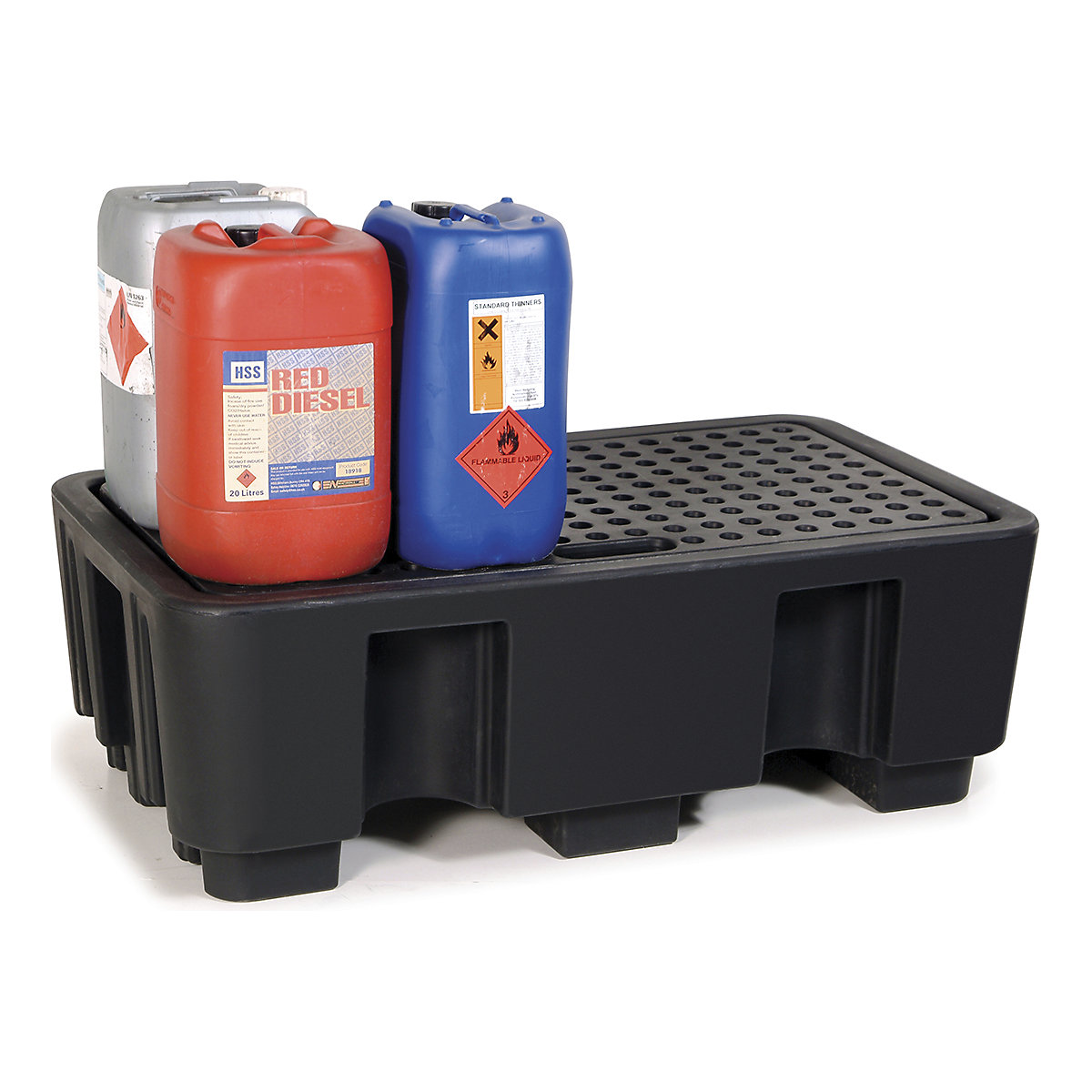 Armorgard DrumBank Spill Pallets, Armorgard DrumBank Spill Pallets, Armorgard DrumBank 2 Drum Spill Pallet | 435h x 1310w x 750d mm-0