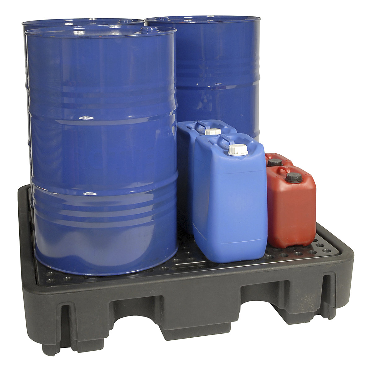Armorgard DrumBank Spill Pallets, Armorgard DrumBank Spill Pallets, Armorgard DrumBank 4 Drum Spill Pallet | 280h x 1290w x 1380d mm-0