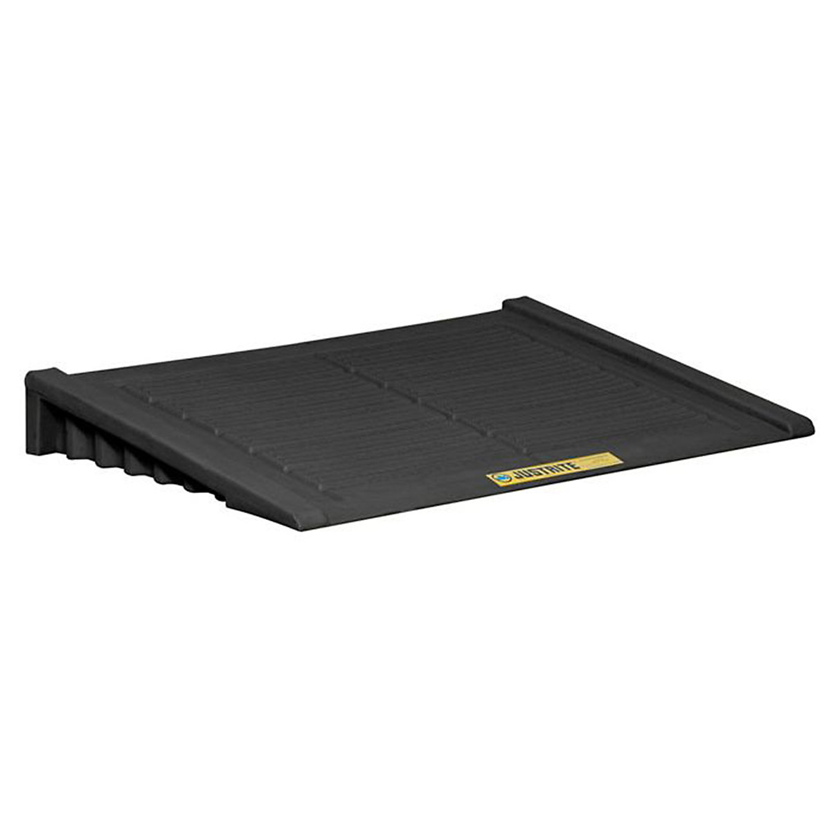 Justrite EcoPolyBlend Accumulation Centres & Ramps, Justrite EcoPolyBlend Accumulation Centres & Ramps, Justrite Ramp for 2 Drum and larger EcoPolyBlend Accumulation Center | 159h x 1220l x 660w mm | Black-0