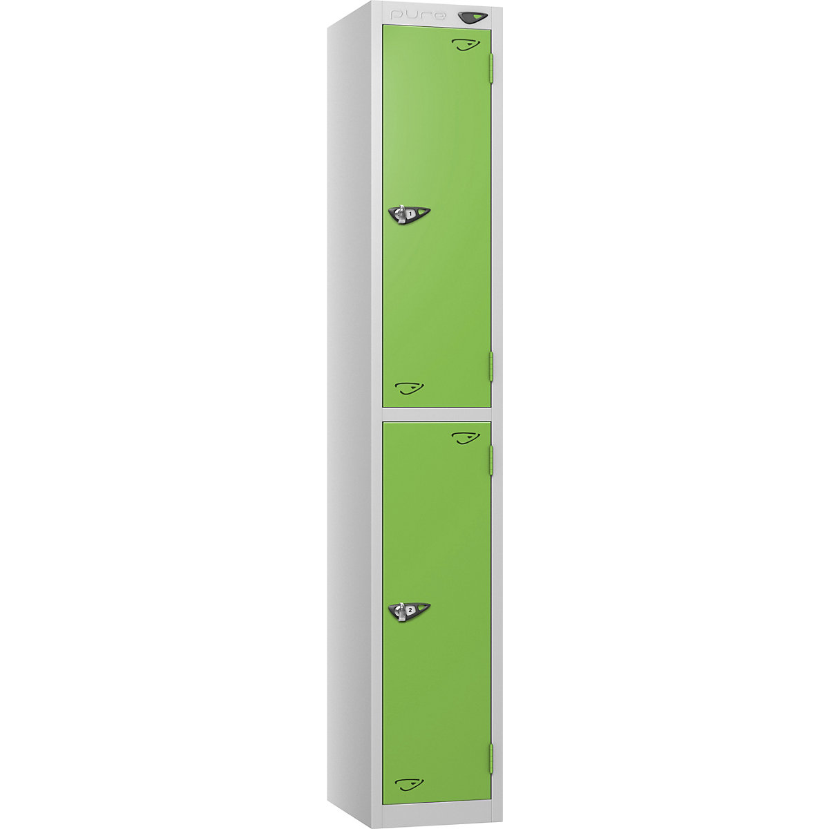 Pure Prime Metal Lockers | Pearl Silver Bioshell