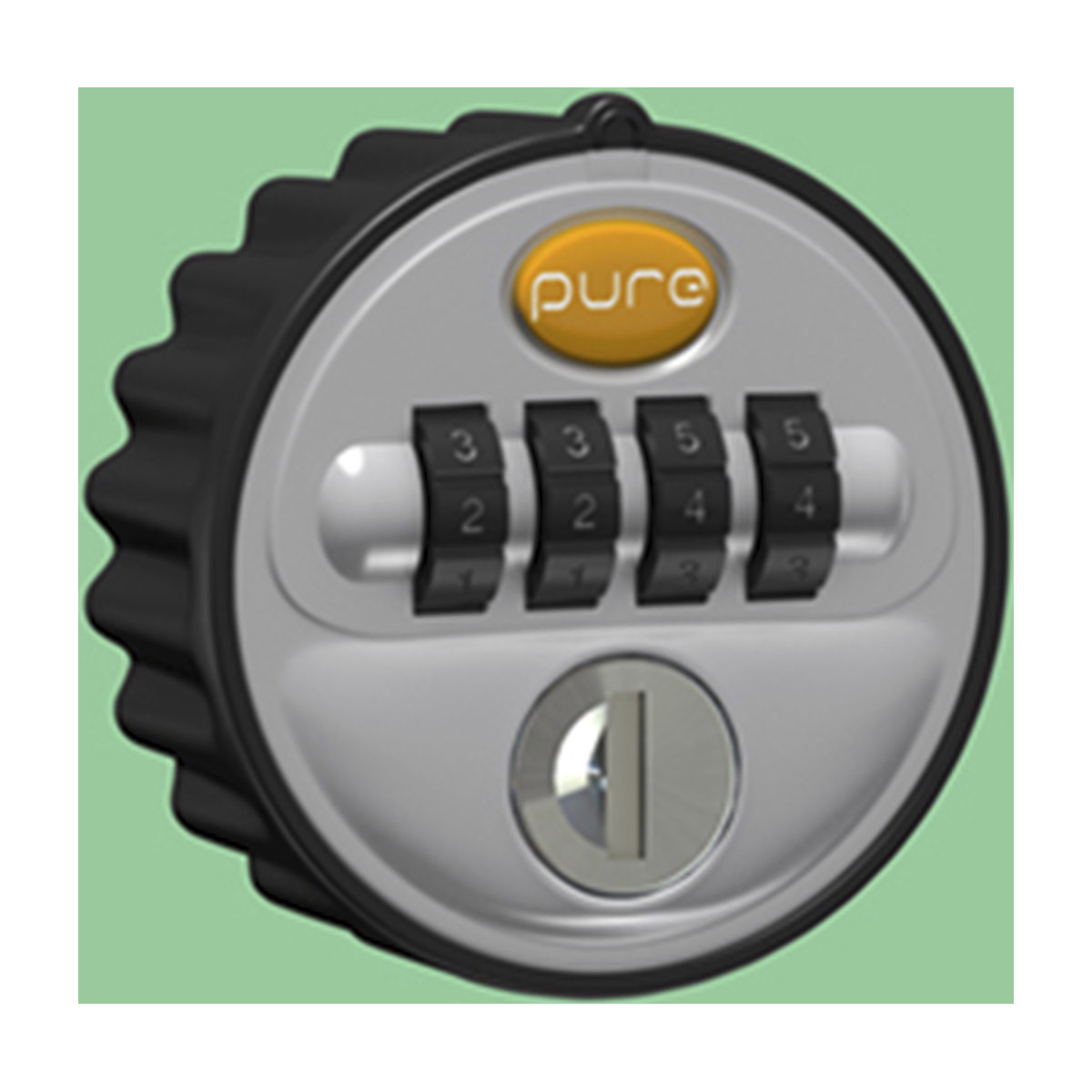 Pure Prime Sloping Top Metal Lockers | Jet Black Bioshell (Product illustration 5)-4